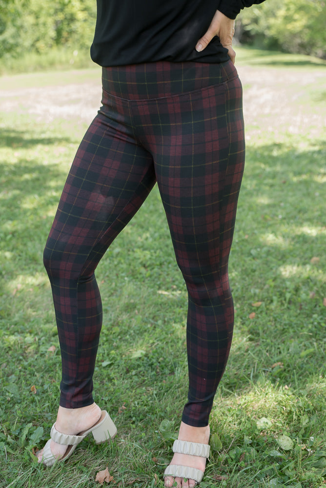 This Love Plaid Ponte Pants